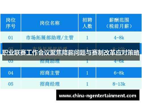 职业联赛工作会议聚焦降薪问题与赛制改革应对策略